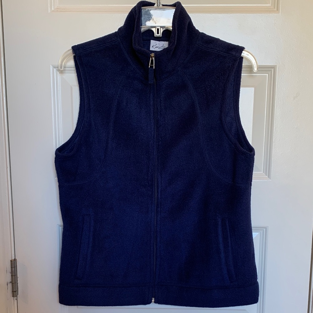 Kim Rogers Dark Blue Fleece Vest